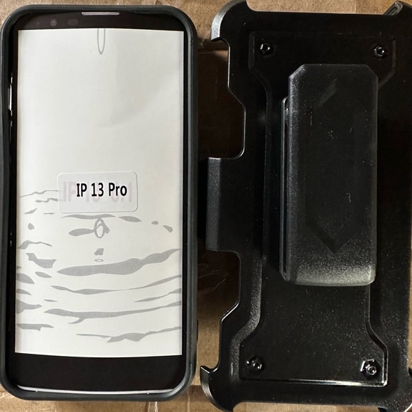 Blue case with clip for Apple IPhone 13 Pro. - Picture 3 of 3